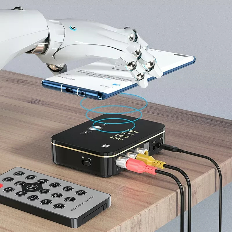 USB Bluetooth 5.0 Transmitter Receiver Wireless NFC to 2RCA Stereo Audio Adapter US - Image 4