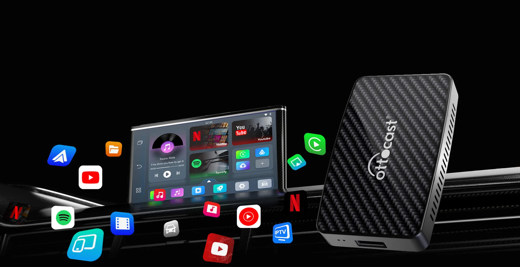 2025 Upgraded Play2Video Pro YouTube Netflix Prime video wireless CarPlay/Android Auto car box - Image 7