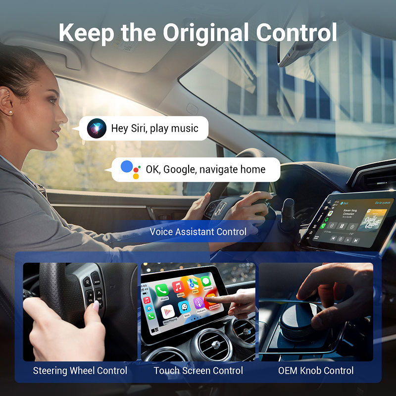 2025 Upgraded Play2Video Pro YouTube Netflix Prime video wireless CarPlay/Android Auto car box - Image 4