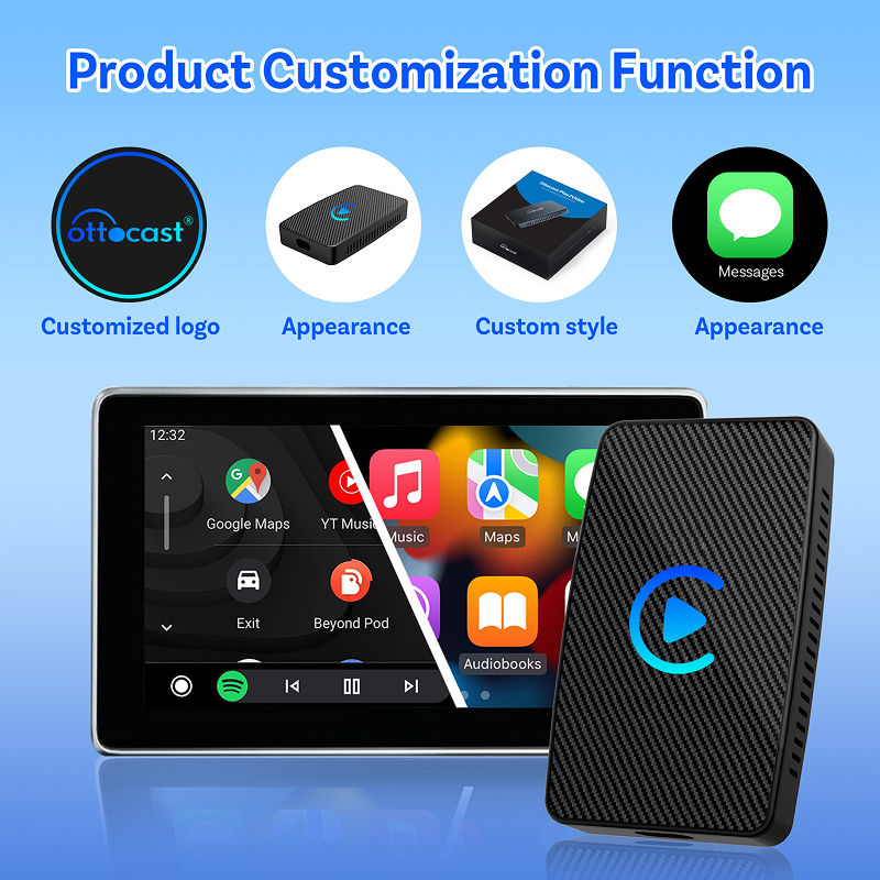 2025 Upgraded Play2Video Pro YouTube Netflix Prime video wireless CarPlay/Android Auto car box - Image 6